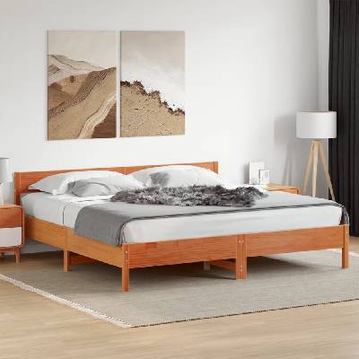 zahrada-XL 3216214 Postel bez matrace voskově hnědá masivní borovice