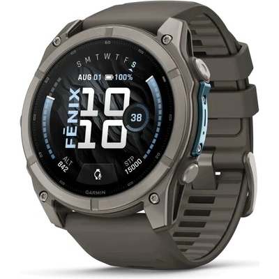 Garmin fenix 9 - 51mm, AMOLED, Sapphire, Titanium, Pebble Gray band 010-04763-01