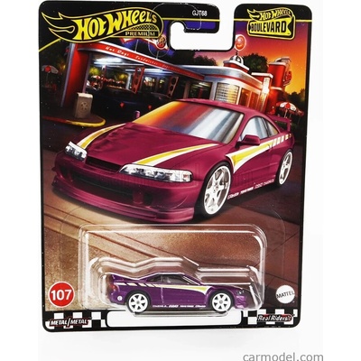 Mattel hot wheels Acura Integra Gsr Custom 2001 Fialově Žlutá 1:64