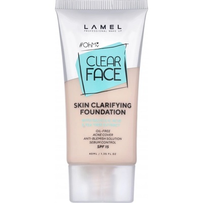 Lamel OhMy Clear Face tekutý make-up pre problematickú a mastnú pokožku 401 40 ml