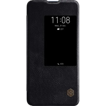 Image 1 of Huawei Страничен кожен калъф Nillkin Qin за Huawei Mate 20, Черен