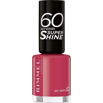 Rimmel London 60 Seconds Super Shine Nail Polish lak na nehty 271 Jet Setting 8 ml