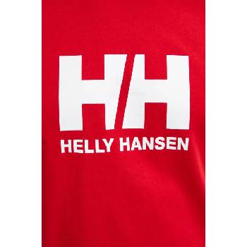 Helly Hansen Памучна тениска Helly Hansen HH LOGO в червено с принт 30396 (30396)