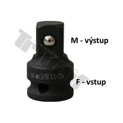 TRIUMF Redukcia kovaná, vstup 3/8" - výstup 1/2"