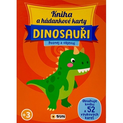 Kniha a hádankové karty Dinosauři