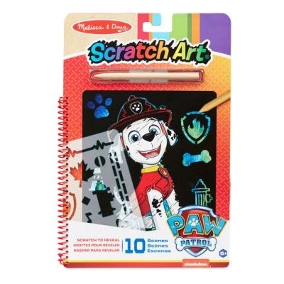 Melissa & Doug Скреч изкуство Маршал от Пес Патрул (33261)