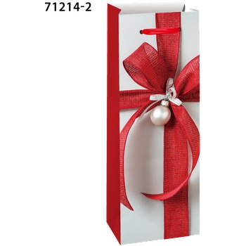 EUROCOM Подаръчна торбичка XMAS Bottle, 13x36x8.5cm, 71214 (26252-А-71214)