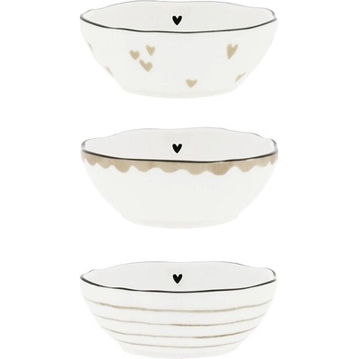 Bastion Collections Set 3x MINI MISTIČKA Print natural 3 x 6 x 3 cm LI-BOWL-ASS-023-BT