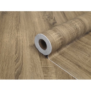 DIMEX ART s. r. o Самозалепващо фолио за врати дъб тъмен boston - ширина 90 см