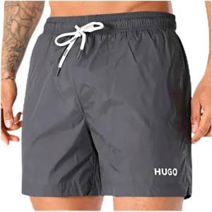 HUGO BOSS Бански гащета HUGO Haiti RED swimming shorts - Grey (Charcoal)