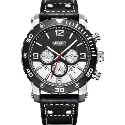 MEGIR Часовници megir fe-38564 - Черен / Сребърен kp38564 (fe-38564)