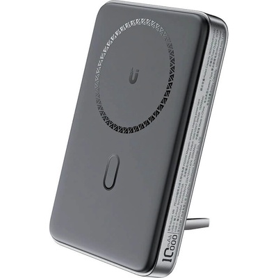 Преносима външна батерия с USB-C порт и безжично зареждане с MagSafe - Acefast M6 Magnetic Wireless Charging Power Bank 10000 mAh 20W (черен) (M6-01)