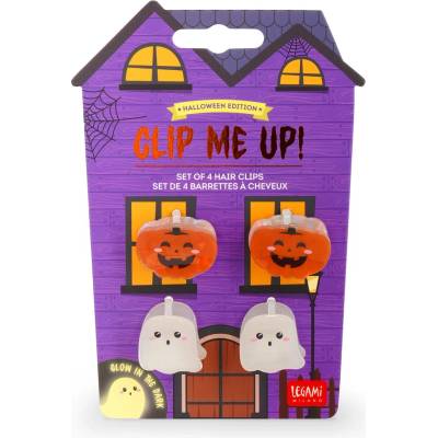Legami Clip Me Up! Sponky do vlasov, 4 ks - Duch + Netopier