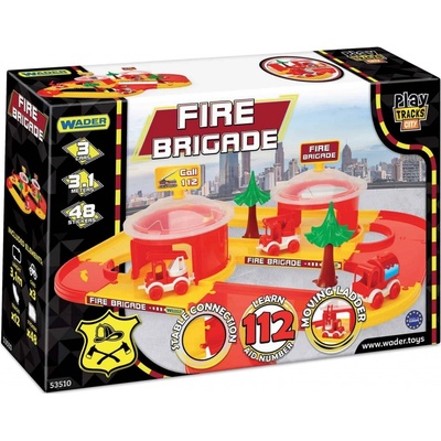 Wader Garáž dráha Kid cars 3D Hasiči plast 3,1m