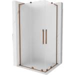 Mexen Velar L Duo плъзгаща се душ кабина 100 x 90 см, матирано стъкло, розово злато - 871-100-090-02-33-60 (871-100-090-02-33-60)