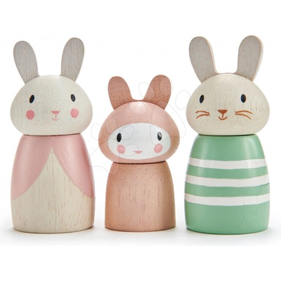 Tender Leaf Toys zajačia rodinka Bunny Tales otec a mama so zajačikom