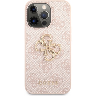 Guess PU 4G Metal Logo iPhone 13 ružové
