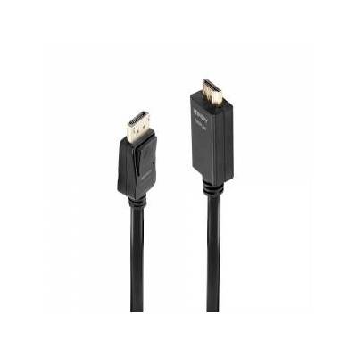 Кабел Lindy 36922, DisplayPort - HDMI, 2м, черен