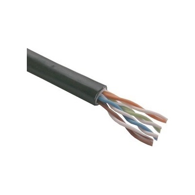 PlanetElite KAB-SLD-UTP5E-OUT-2J-BK UTP, Cat5E, drát, dvojitý venkovní PE+PVC, Dca, 305m