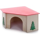 JK ANIMALS Domek rohový pro křečky 11 x 11 x 7 cm