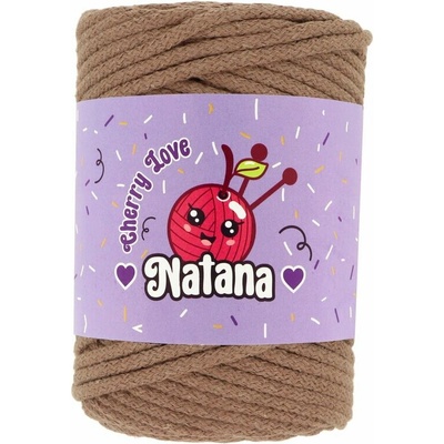 Natana Cherry Love 5mm špagát na háčkovanie 17 svetlý hnedý