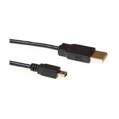 ACT SB2415 USB2.0 A мъжки - USB mini B5 мъжки 5 м черен (SB2415)