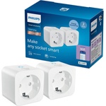 Philips Smart Philips - комплект 2x умен контакт SCHUKO 2300W + измервател на мощността Wi-Fi (P7694)