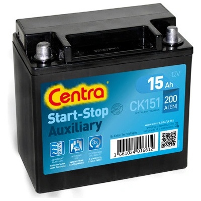 Centra Start Stop Auxiliary 12V 15Ah 200A CK151
