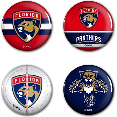 Wincraft sada placek Florida Panthers NHL button 4 ks