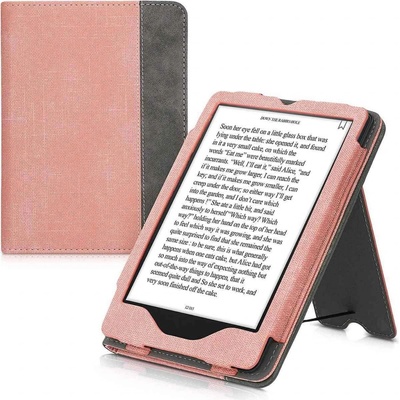 KW Mobile Double Leather KW5626107 Pouzdro pro Amazon Kindle Paperwhite 5 2021 4063004474204 šedé růžové