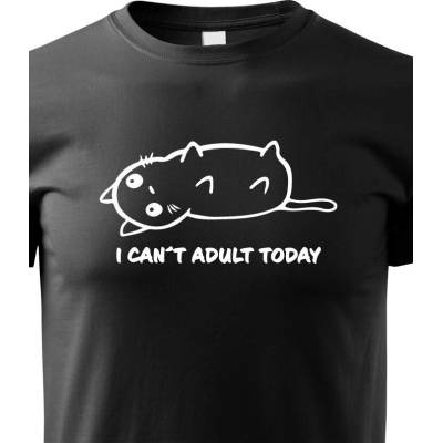 Dětské tričko I Cant Adult Today ČernáCanvas Dětské tričko Bezvatriko.cz 1