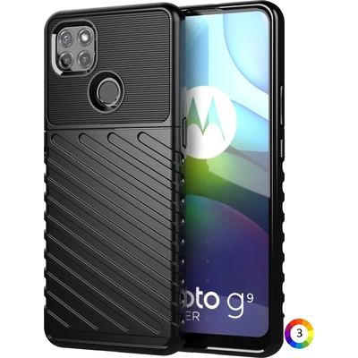 Motorola Moto G9 Power Удароустойчив Twill Texture Калъф и Протектор