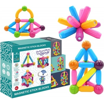 WOOPIE Magnetické vzdelávacie kocky 38ks