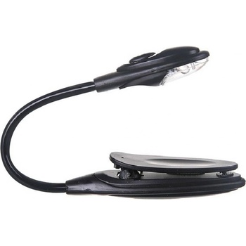 Verk 01682 Praktická LED lampička s klipom čierna