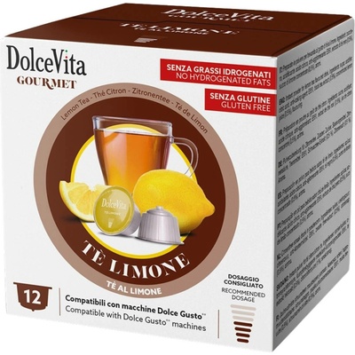 Dolce Vita Italfoods Citronový čaj do Dolce Gusto 12 ks