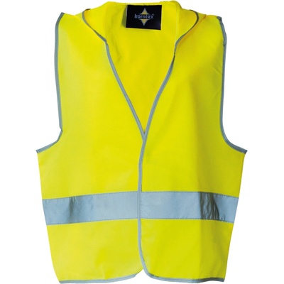 Korntex Odense detská bezpečnostná vesta s kapucňou KX504 Signal Yellow