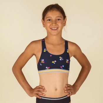 Nabaiji Dievčenské plavky Vega vrchný diel tmavomodré