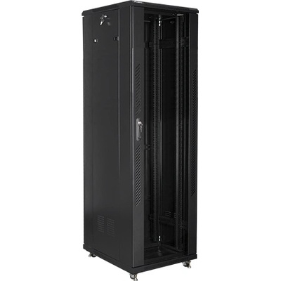 Lanberg rack cabinet 19" free-standing 42U / 600x800 self-assembly flat pack, black (FF01-6842-12B)