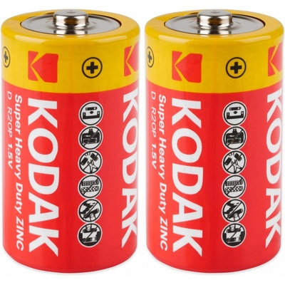 KODAK R20 Zinc Chloride 2ks/bal – Zboží Mobilmania