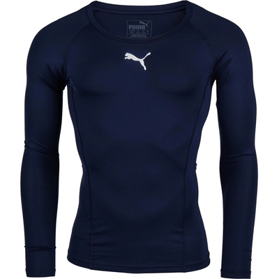 pánske funkčné tričko Puma LIGA BASELAYER TEE LS tmavo modrá