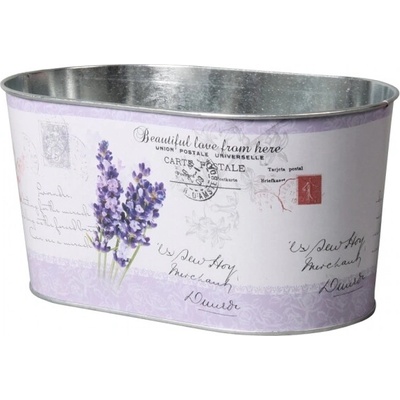 Nohel Garden Truhlík LEVANDULE BIG oválný plechový 23x14x12cm – Hledejceny.cz