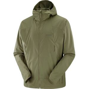 Salomon Мъжко ветрозащитно яке Salomon Outwind Full Zip Jacket Windproof jacket - Grape Leaf (018-0362-0213)
