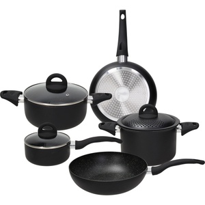 Tognana Комплект съдове за готвене grancucina rock in, 8 части, черен (v979119rkbla)