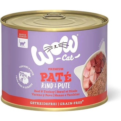 WOW Cat Paté - пастет за котки - различни вкусове 200гр
