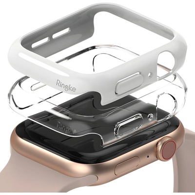 Ringke Slim Watch Case 2x комплект защитен калъф за Apple Watch 4 40mm/Watch 5 40mm/Watch 6 40mm/Watch SE - Бял KP14174