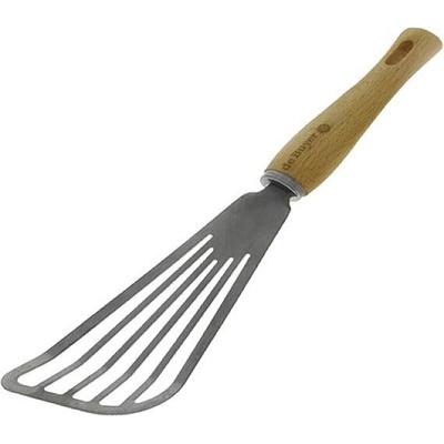 Obracečka de Buyer, 2701.07, s otvory, na omelety, B BOIS, nerez a bukové dřevo, robustní