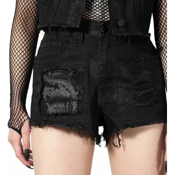 Image 1 of KILLSTAR дамски къси панталони KILLSTAR - Prediction деним - Черен - KSRA005286