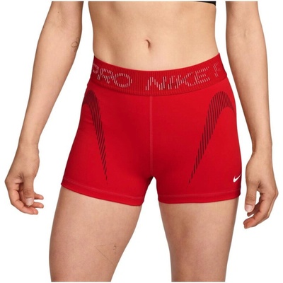 Nike dámske tréningové kraťasy PRO-W NP DF MR 3IN SHORT TT GRX-657-2026 Red červená