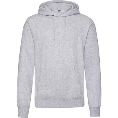 Fruit of the Loom pánska mikina s kapucňou 62-208-0 Heather Grey