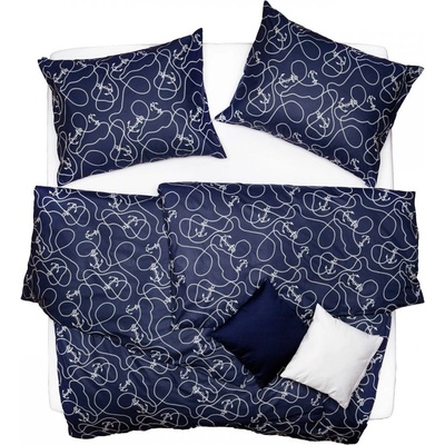 SCANquilt Obliečky satén Design anchor 140x200 70x90